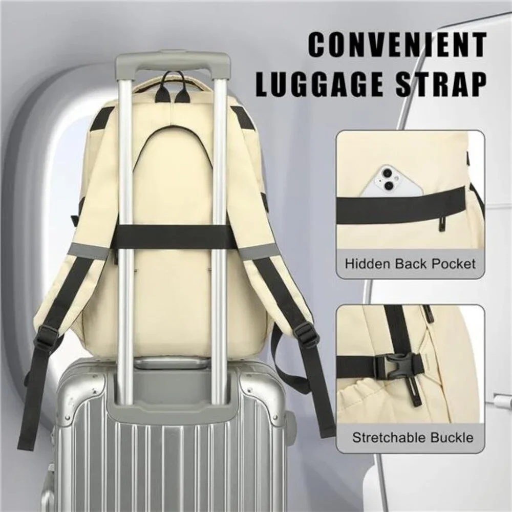 Travel Laptop Backpack for Women Men, 15.6 Inch Work Business College Backpacks